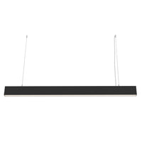 Lampadario A Sospensione Moderno Basis Alluminio Nero Luce Led Integrato 40W