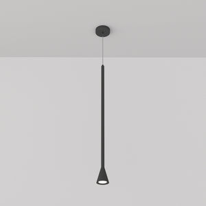 Lampadario A Sospensione Moderno Arrow Metallo Nero 1 Luce Gu10 40W