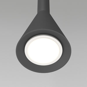 Lampadario A Sospensione Moderno Arrow Metallo Nero 1 Luce Gu10 40W