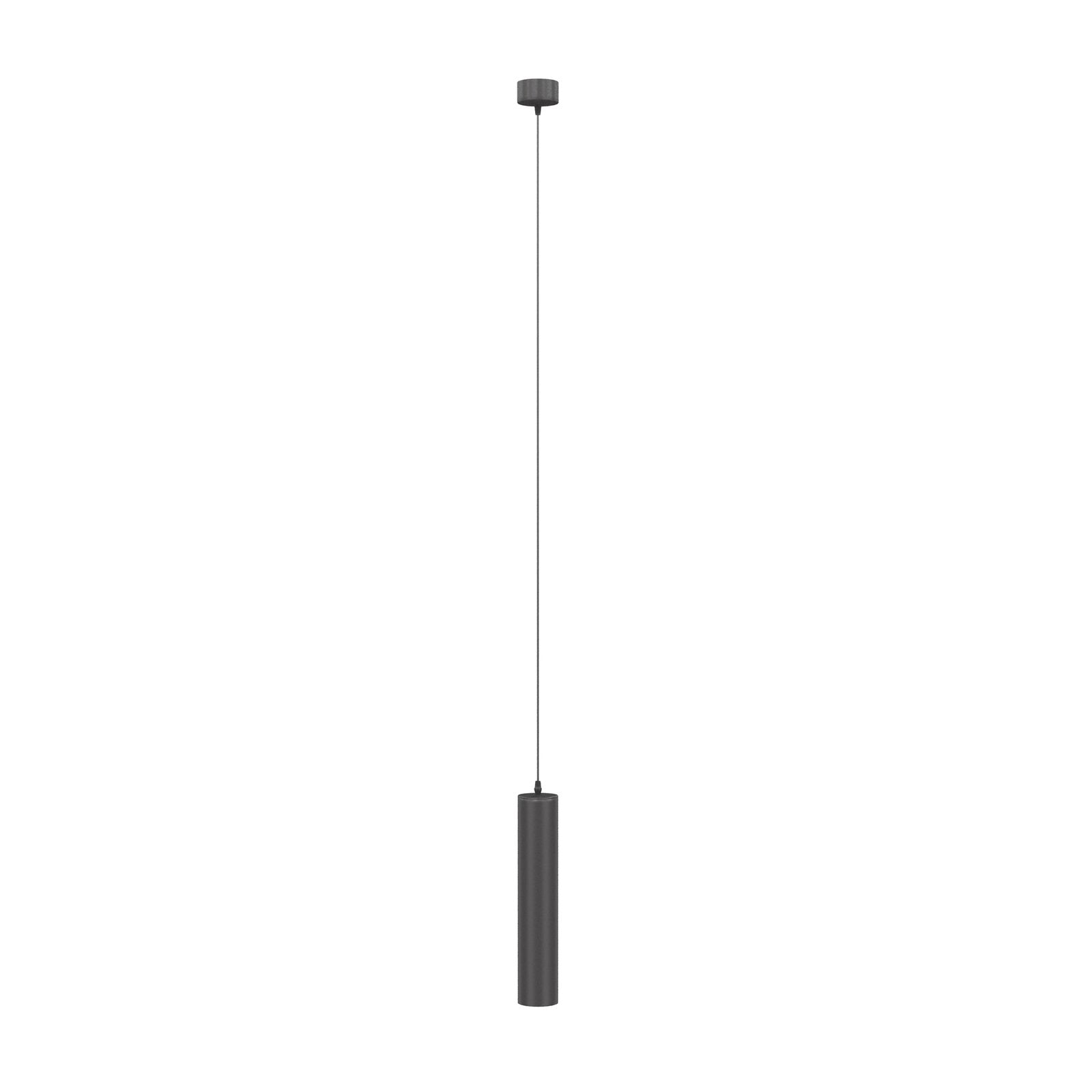 Lampadario A Sospensione Moderno Focus Alluminio Nero 1 Luce Gu10 10W