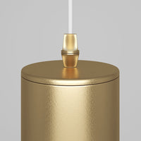 Lampadario A Sospensione Moderno Focus Alluminio Oro 1 Luce Gu10 10W