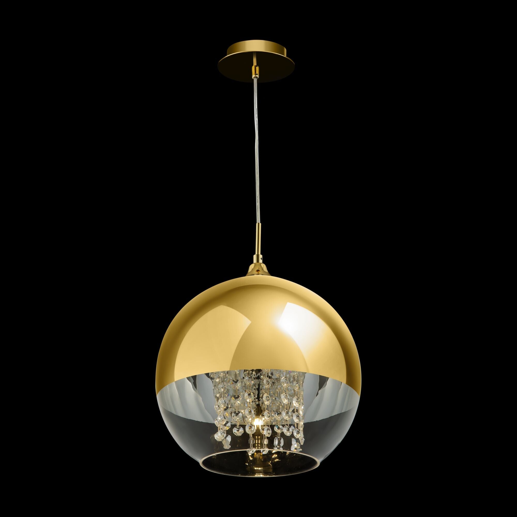 Lampada pendente Pendant in Metallo Fermi Oro