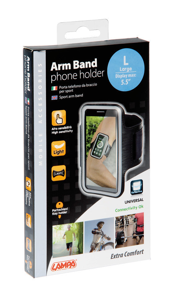 Arm Band, Portatelefono Da Braccio Per Sport - L - Max 5,5"