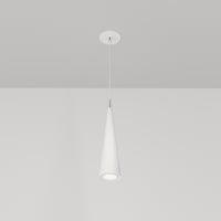 Lampadario A Sospensione Moderno Nevill Metallo Bianco 1 Luce Gu10 40W