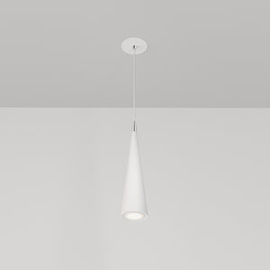 Lampadario A Sospensione Moderno Nevill Metallo Bianco 1 Luce Gu10 40W