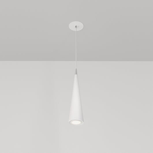 Lampadario A Sospensione Moderno Nevill Metallo Bianco 1 Luce Gu10 40W