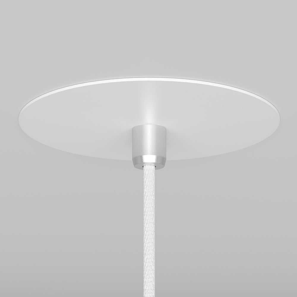 Lampadario A Sospensione Moderno Nevill Metallo Bianco 1 Luce Gu10 40W