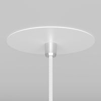 Lampadario A Sospensione Moderno Nevill Metallo Bianco 1 Luce Gu10 40W