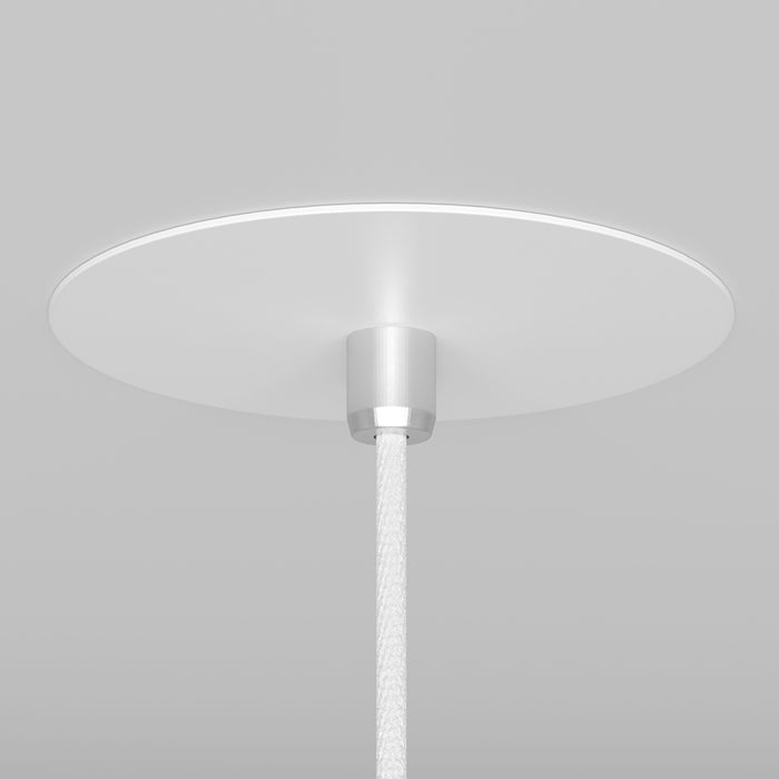 Lampadario A Sospensione Moderno Nevill Metallo Bianco 1 Luce Gu10 40W