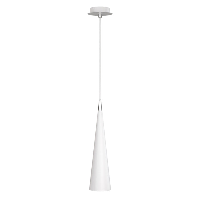 Lampadario A Sospensione Moderno Nevill Metallo Bianco 1 Luce Gu10 40W