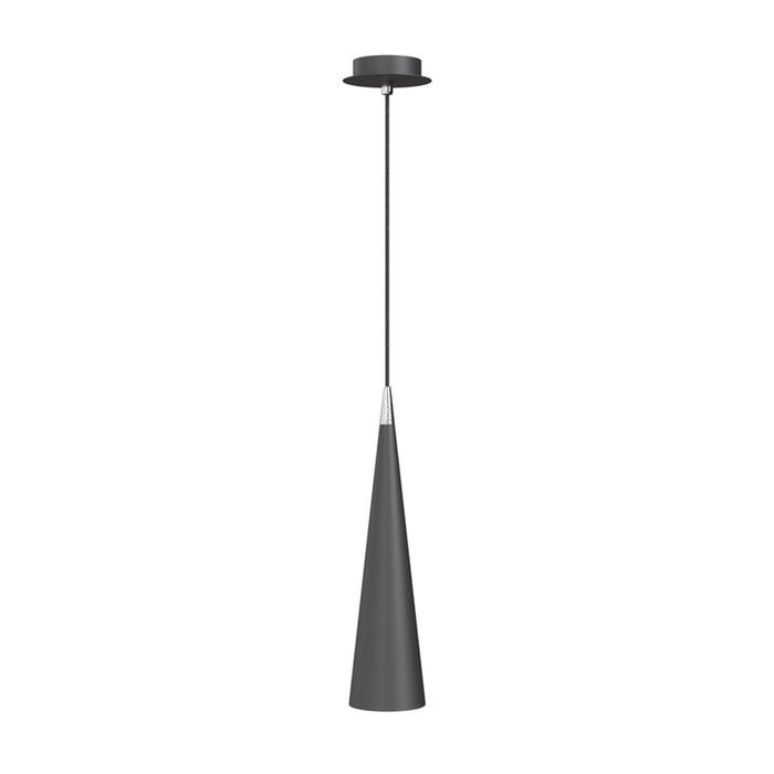 Lampadario A Sospensione Moderno Nevill Metallo Nero 1 Luce Gu10 40W