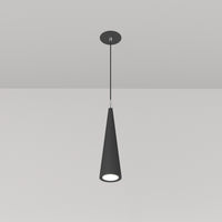 Lampadario A Sospensione Moderno Nevill Metallo Nero 1 Luce Gu10 40W