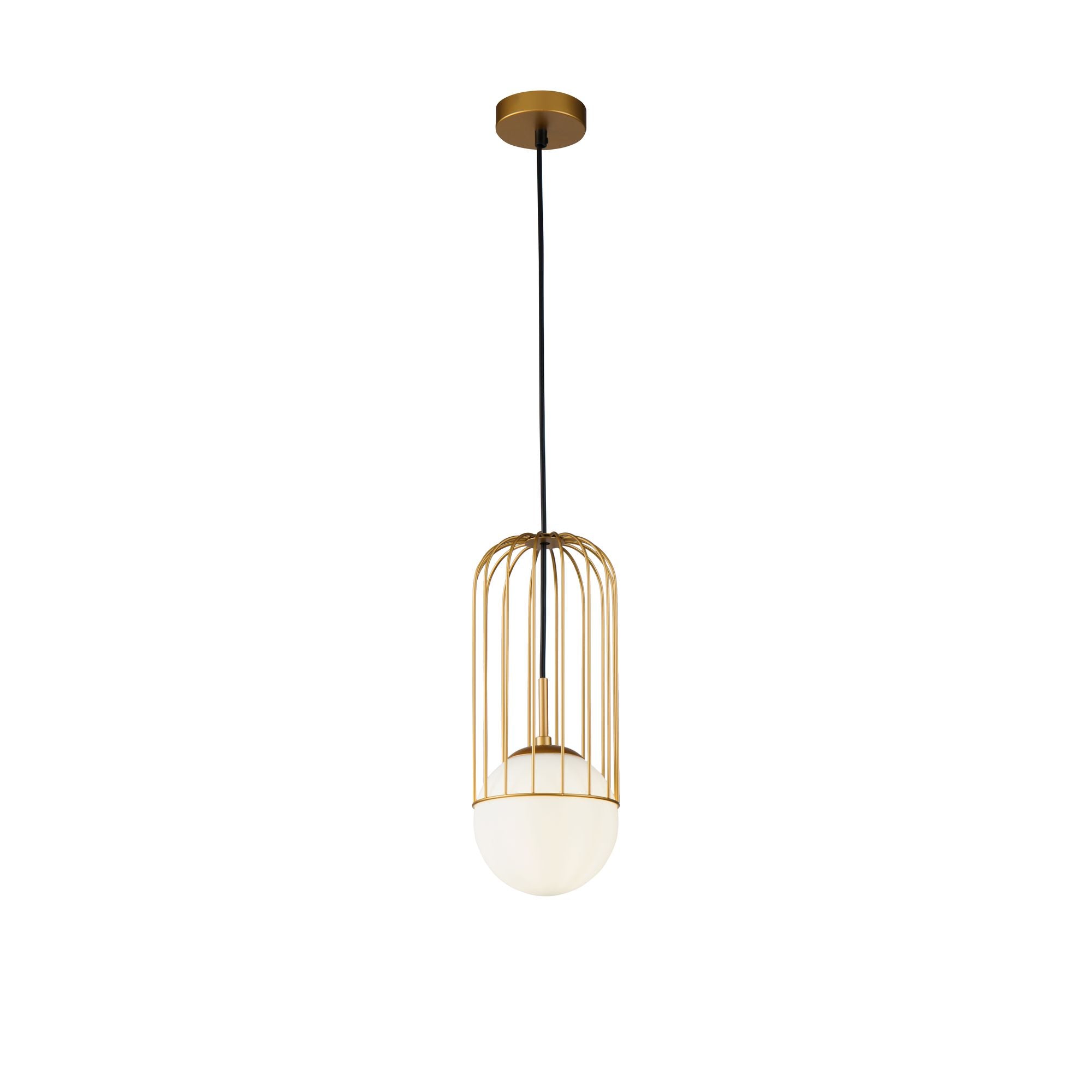 Lampada pendente Pendant in Metallo Telford Oro