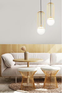 Lampada pendente Pendant in Metallo Telford Oro