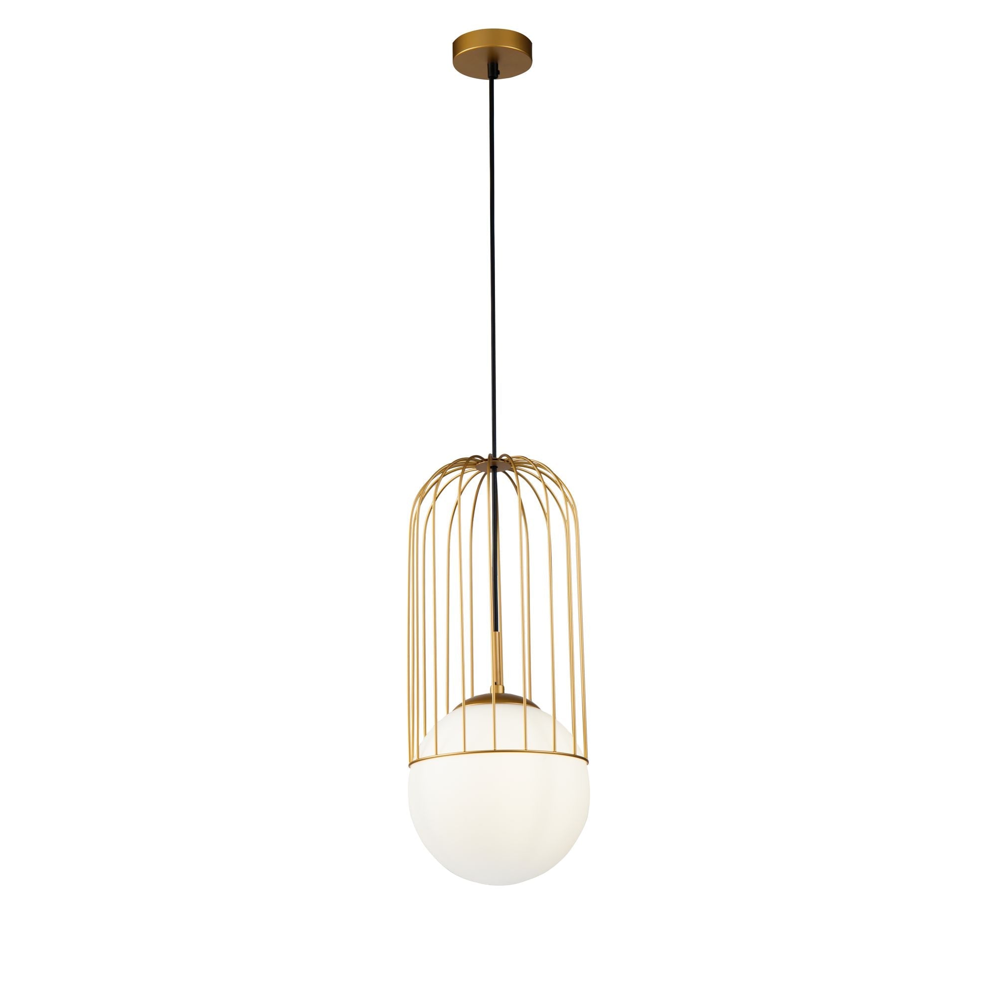 Lampada pendente Pendant in Metallo Telford Oro