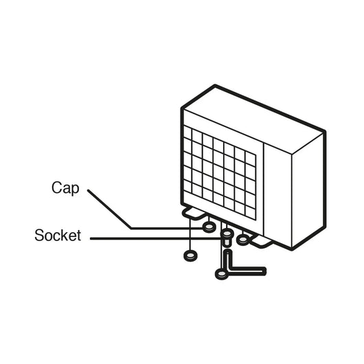 Kit chiusura drenaggio condensa per unità esterne Mitsubishi PAC-SG61DS-E