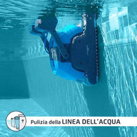 Robot Piscina Dolphin Oasis 60 Premium Con Spazzole Kanebo, Trasformatore Digitale Iot, Terza Spazzola Attiva Centrale, Carrello E Copertura Protettiv