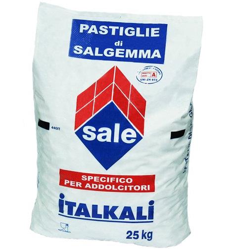 Pastiglie di Salgemma Compatta ITALKALI Sacco da 25 Kg