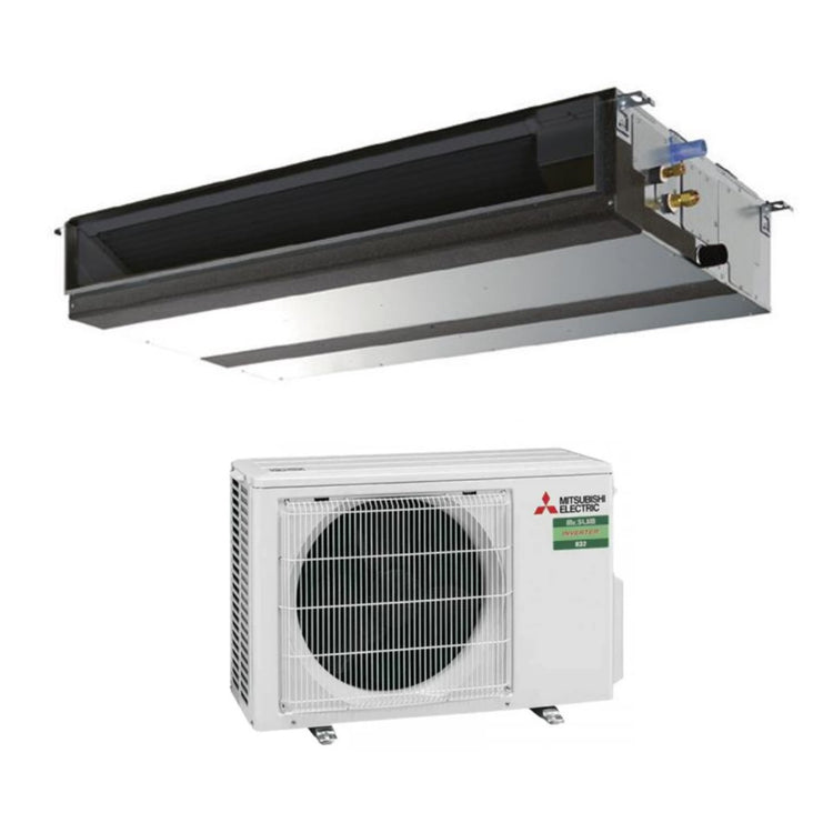 Climatizzatore Condizionatore Mitsubishi Electric Canalizzato Canalizzabile Inverter Media Prevalenza 12000 Btu PEAD-M35JA + SUZ-M35VA R-32 Wi-Fi Optional