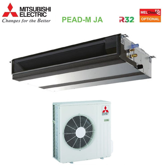 Climatizzatore Condizionatore Mitsubishi Electric Canalizzato Canalizzabile Inverter Media Prevalenza 18000 Btu PEAD-M50JA + SUZ-M50VA R-32 Wi-Fi Optional