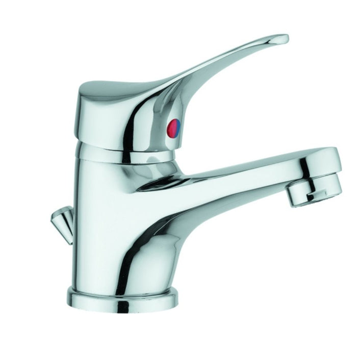 Miscelatore lavabo cromato bagno rubinetto piletta flessibile serie sei