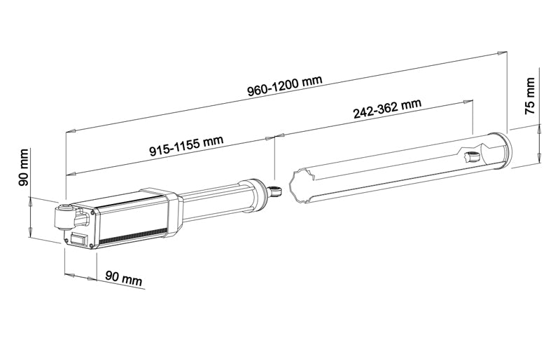 PHV MOTORE OLEODINAMICO LINEARE 230V VDS 100021