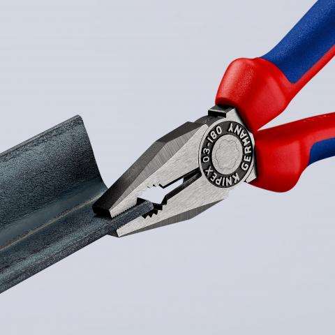 PINZA UNIVERSALE 180 mm RIVESTITA IN MATERIALE BICOMPONENTE - KNIPEX 0302180