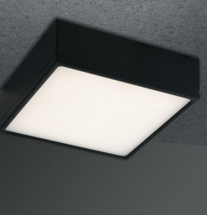 PLAFONIERA LED KLIO NERA 22W 2000LM 4000K 16,7X16,7X5CM