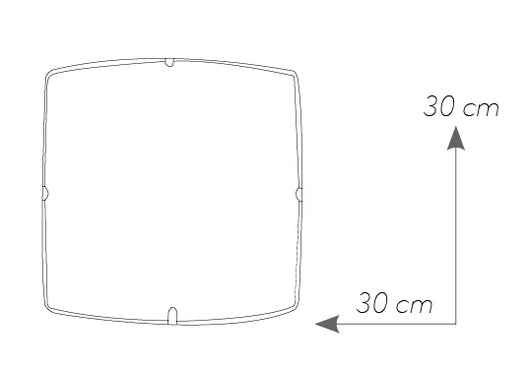 PLAFONIERA LED PROJECT BIANCA 24W 1640LM 4000K 30X30CM