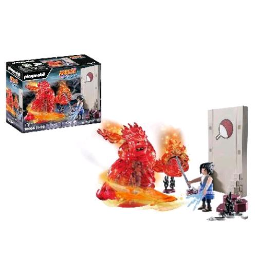 PLAYMOBIL NARUTO SHIPPUDEN SASUKE VS ITACHICON 2 PERSONAGGI 1 ANIMALE E ACCESSORI