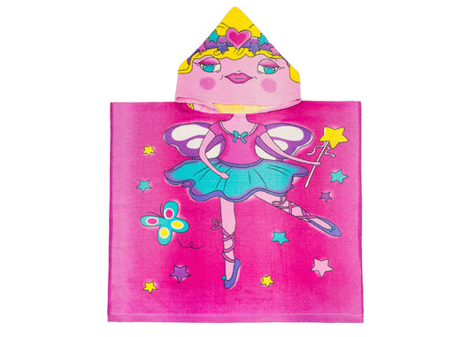 Poncho Mare Per Bambini In Spugna 100% Cotone In Varie Fantasie - Poncho - Ballerina