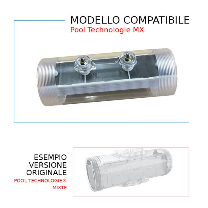 Cella Elettrolitica Compatibile Per Sterilizzatore A Sale Pool Technologie Mx-3p