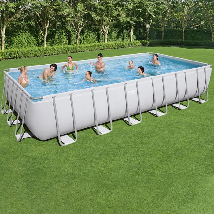 Piscina fuori terra rettangolare Bestway POWER STEEL 7,32 x 3,66 x h 1,32 m - Piscina Fuori Terra Bestway Power Steel Frame 7,32 X 3,66 X H 1,32 M