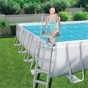 Piscina fuori terra rettangolare Bestway POWER STEEL 9,56 x 4,88 x h 1,32 m - Piscina Fuori Terra Bestway Power Steel Frame 9,56 X 4,88 X H.1,32 M