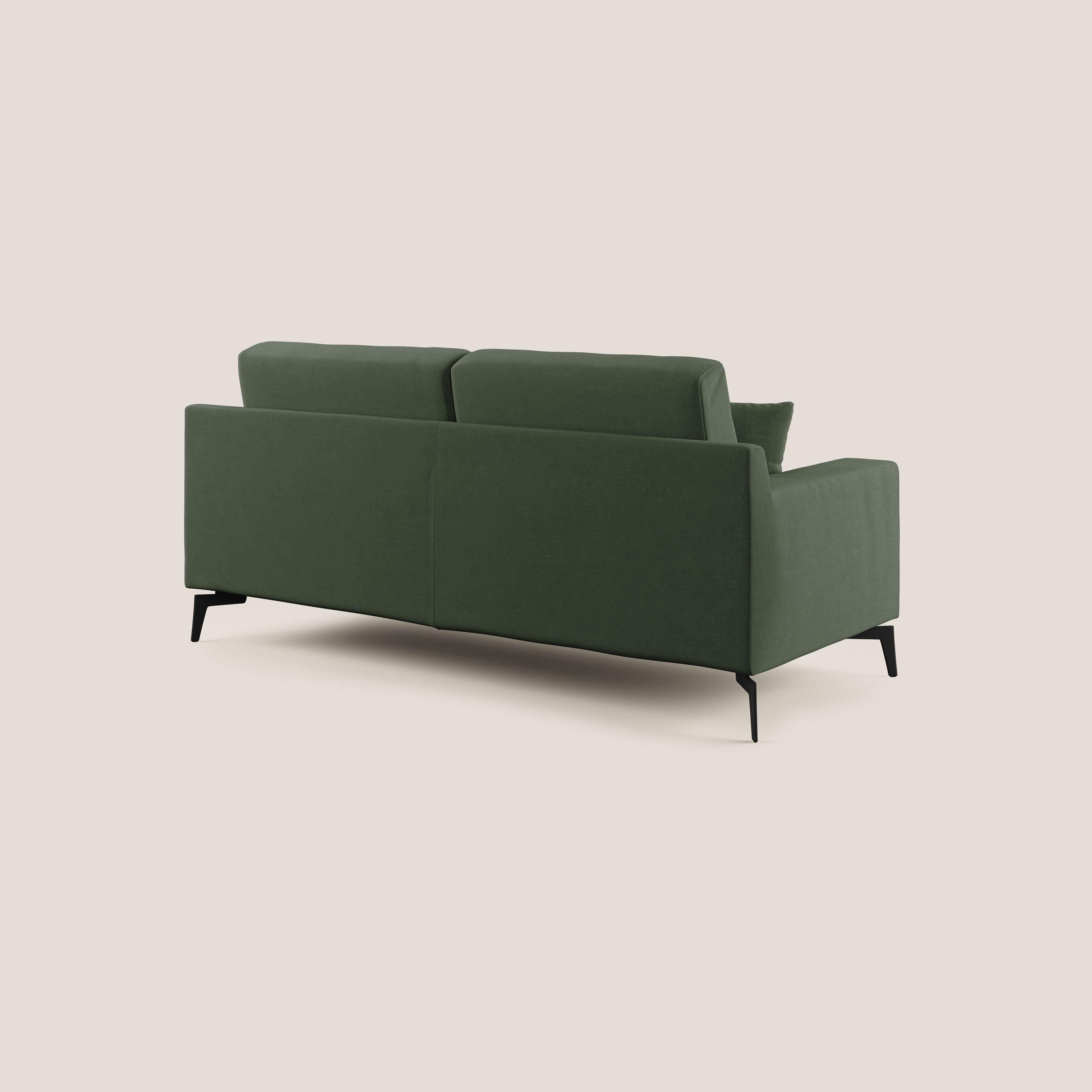 Divano 3 Posti 186x95x91 cm in Tessuto Verde