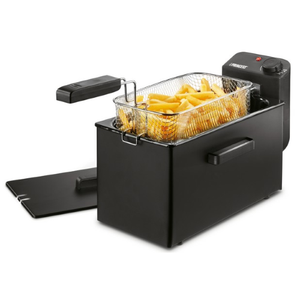 PRINCESS FRIGGITRICE A OLIO 3LTACCIAIO INOX NERO 2000W