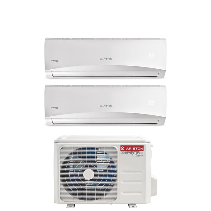 Climatizzatore Condizionatore Dual Split Inverter Ariston serie PRIOS 12+12 con 50 XD0-O R-32 Wi-Fi Optional 12000+12000