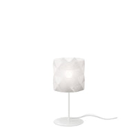 Lampada Da Tavolo Moderna 1 Luce Prisma In Polilux Bianco H36 Made In Italy