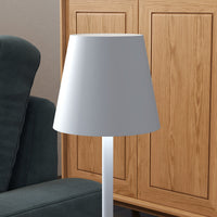 Lampada da Tavolo Portatile ⌀11,2x36,5 cm in Acrilico e Metallo Grigio