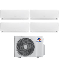 Climatizzatore Condizionatore Gree Quadri Split Inverter serie PULAR 9+12+12+12 con GWHD(36)NK6LO R-32 Wi-Fi Integrato 9000+12000+12000+12000