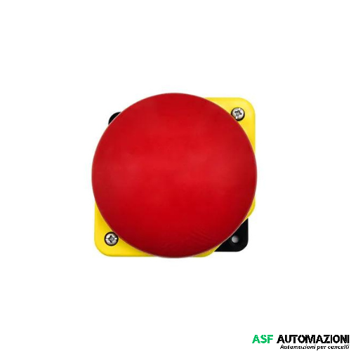 Pulsante Di Emergenza Diametro 90Mm Rosso Contatto Nc Da Parete