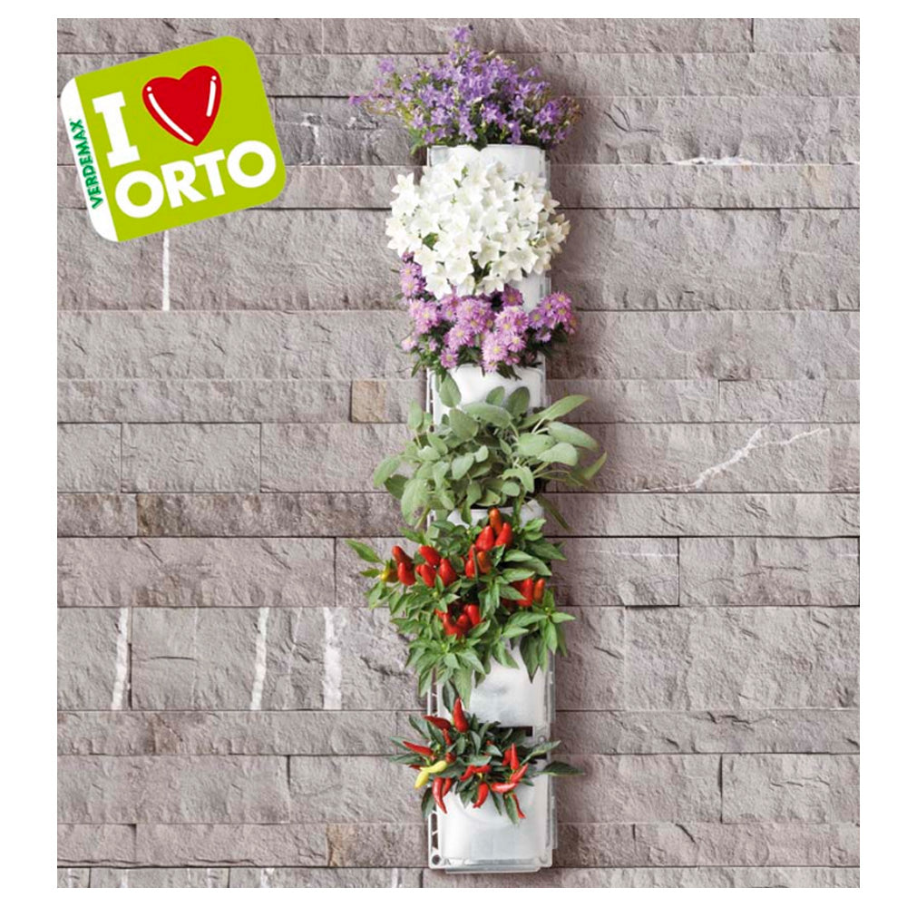 Orto appeso componibile multiuso piante aromatiche e fiori new vertical garden verdemax