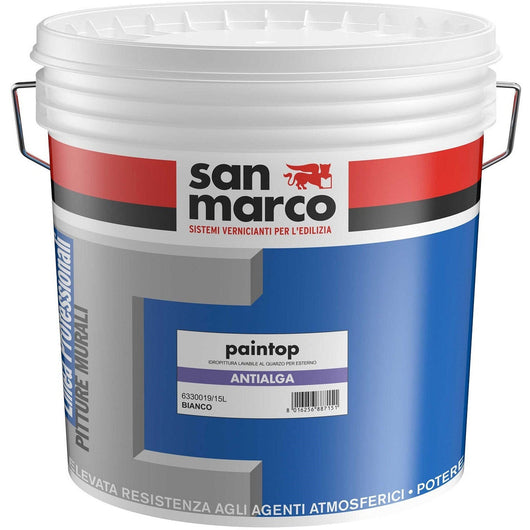 Paintop Antialga Pittura Bianca Al Quarzo Per Esterno - Lt. 15