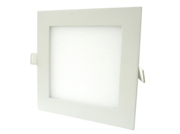 Pannello Faretto Led Da Incasso 12W Bianco Caldo 220V Quadrato Interno Esterno