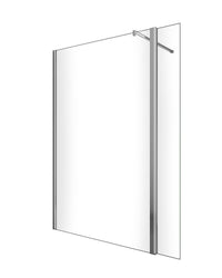 Parete doccia walk-in con antina girevole para schizzi laterale, cristallo 8mm trasparente H.200 Sicena Delifia Trasparente 8mm,75 + Antina 30 cm