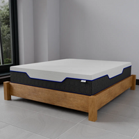 Materasso Piazza e Mezzo Memory foam 120x190 a 1200 Molle Insacchettate Hybrid, memory foam, con 7 zone di comfort, ortopedico, "Pascià"