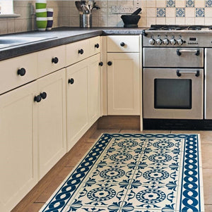 Passatoia da Cucina in Vinile Lavabile e Antigraffio Tile Carpet - 50x180