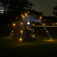 Gazebo pop-up Barendrecht con Illuminazione a LED - Blu pro.tec