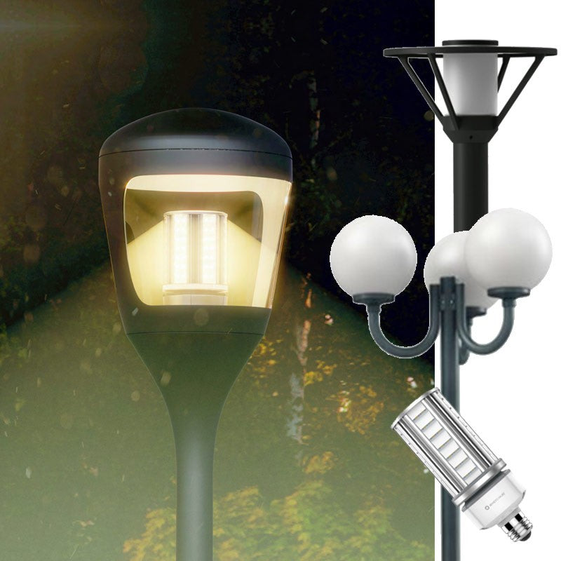 Lampadina led obo e27 27 watt luce bianco fredda 5000k ip64