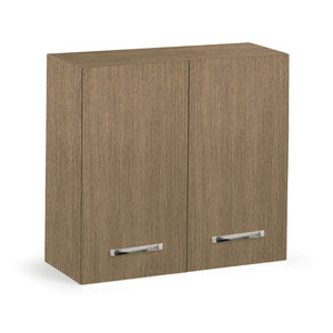 Pensile 90x33x96 H cm 2 ante con fianchi e frontali rovere promenade